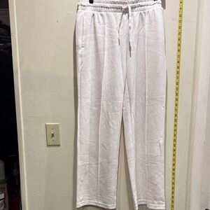 Velocity Women's Classic White Sweatpants